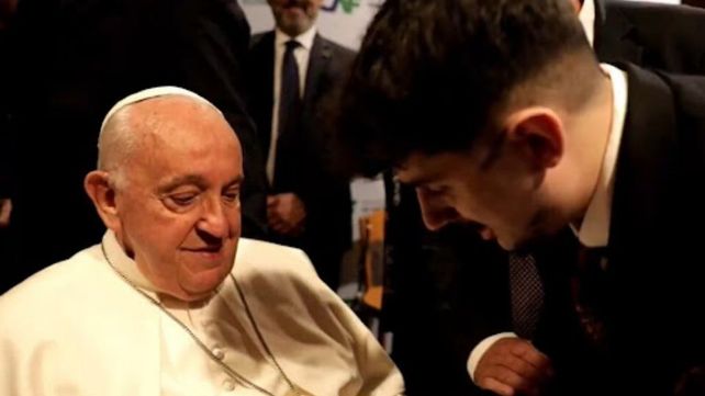 El encuentro entre el streamer Luquitas Rodríguez y el Papa Francisco: Gracias por hacer reír a la gente