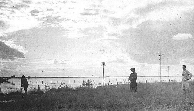El agua ahogando a la tierra en 1940
