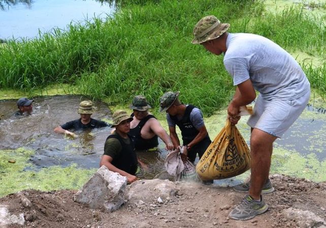 Los trabajos realizados durante el fin de semana. Gentileza Prensa Municipalidad de Santo Tomé