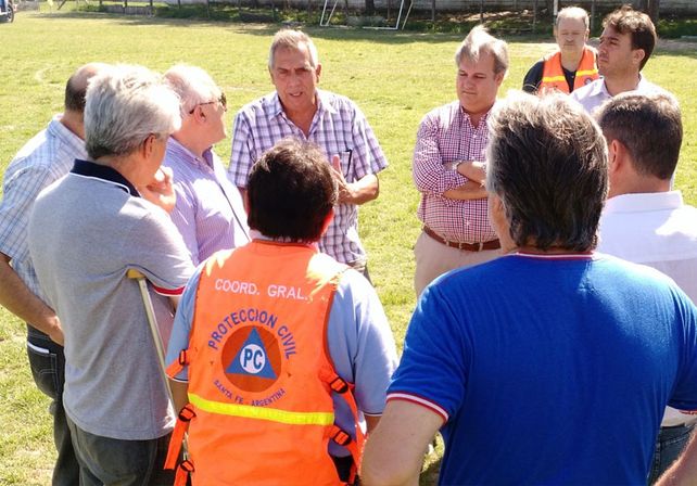 El gobernador estuvo en San Javier y sobrevoló las zonas afectadas
