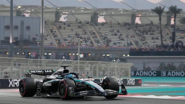 Russell sorprendió y registró el mejor tiempo en la FP3 del GP de Abu Dabi