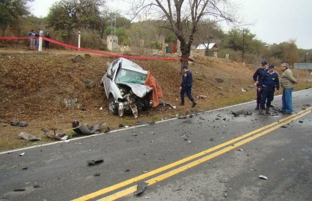 El auto en el que circulaba el hombre que estaba alcoholizado.&nbsp;