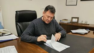 El intendente de San Lorenzo, Leonardo Raimundo.