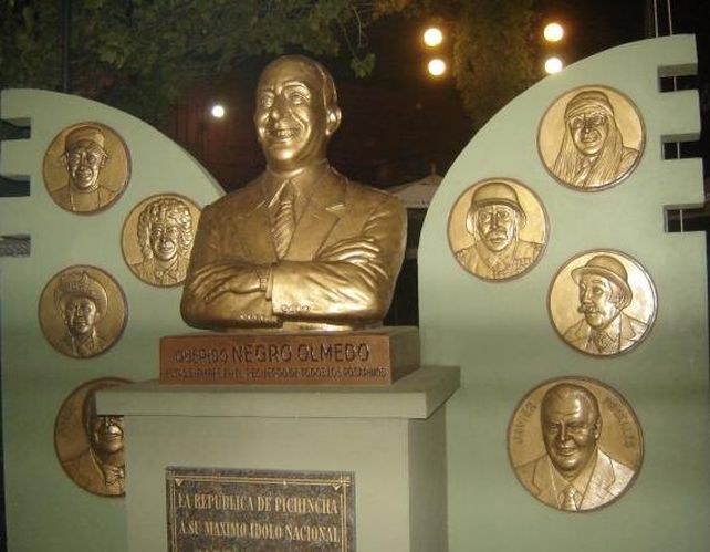 El busto de Alberto Olmedo que fuera emplazado en la esquina de Brown y Callao.&nbsp;