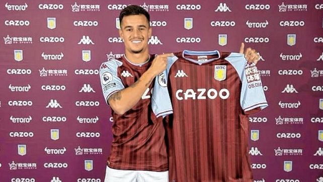 El brasileño Coutinho no rindió en Barcelona y fue vendido al Aston Villa de Inglaterra.