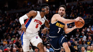 Escaso aporte de Campazzo en la victoria de Denver ante Detroit