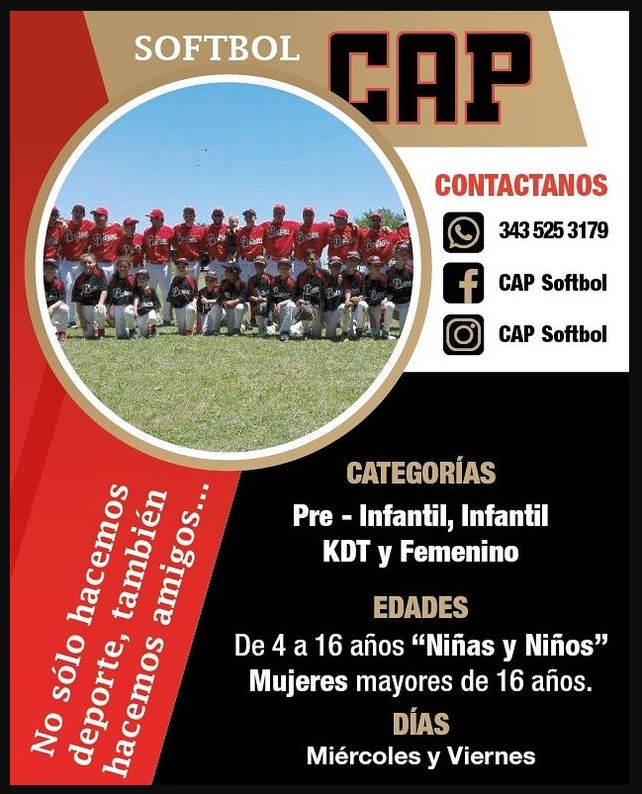 Sóftbol: Invitan a sumarse a las inferiores de Patronato