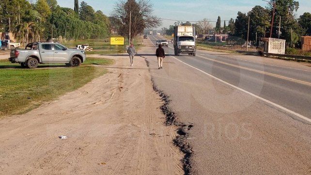 Alerta por la confluencia de peligros en la ruta que vincula Paraná