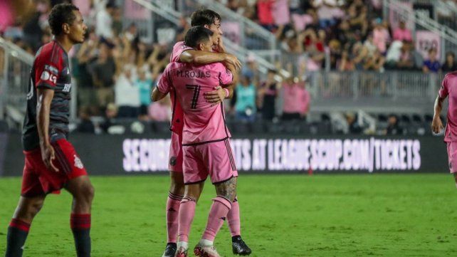 Inter Miami avanzó a los octavos de final de la Leagues Cup con Messi en el palco