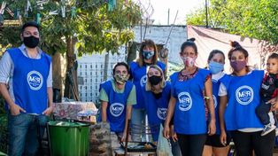Integrantes del Movimiento Solidario Rosario.