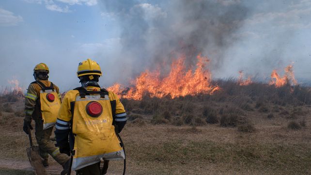 Así se ven los incendios en humedales de Entre Ríos y Corrientes