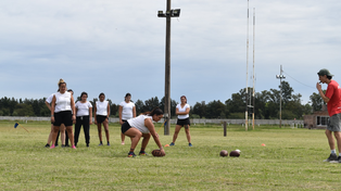 Día de entrenamiento. La modalidad nace del fútbol americano, pero es sin contacto directo, no hay tackle o derribo.&nbsp;