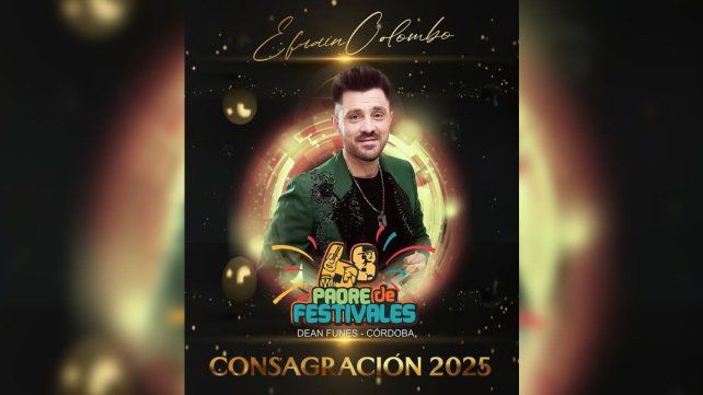 Efraín Colombo distinguido en Deán Funes.