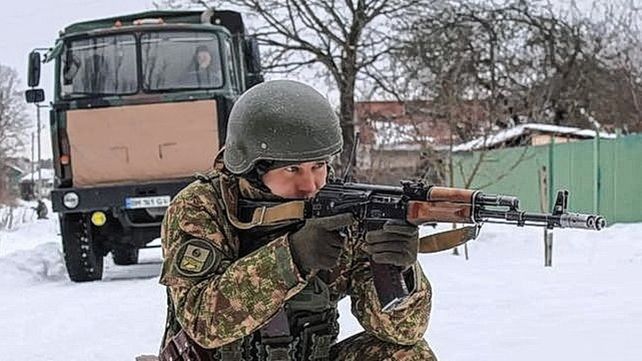 La guerra entre Ucrania y Rusia. Primer día del conflicto.