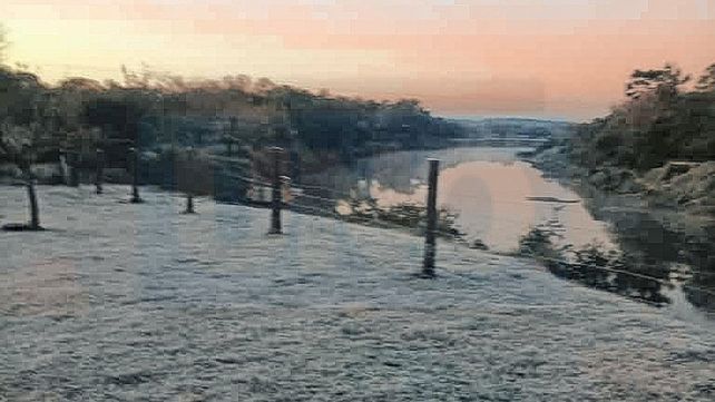 La helada de este martes en imágenes