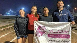 Los representantes de la escuela de Atletismo de Villaguay que integrarán la delegación de Entre Ríos.