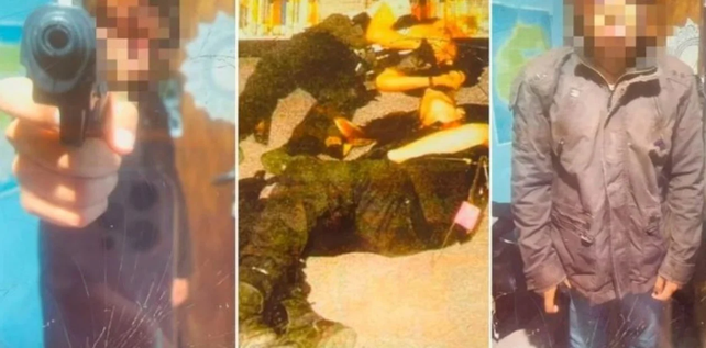 Imágenes subidas a las redes por el joven detenido.