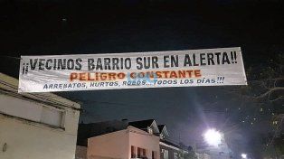 Vecinos de Bº Sur alertan con pasacalles sobre la inseguridad: La gente ya evita hasta salir a la calle
