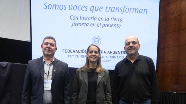 Andrea Sarnari y el nuevo equipo que la acompañará en Federación Agraria.