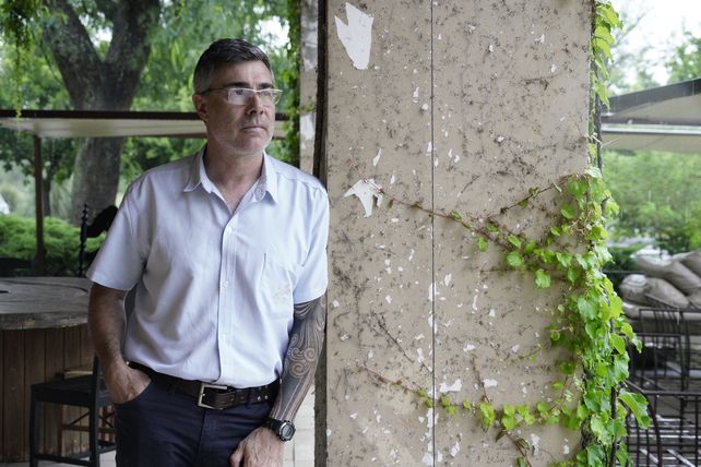 Juan Carlos Sacripanti en el Club House de La Rinconada