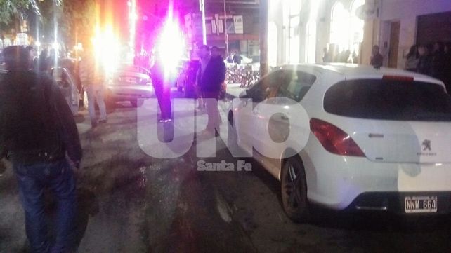 La colisión se produjo en bulevar Pellegrini y 9 de Julio