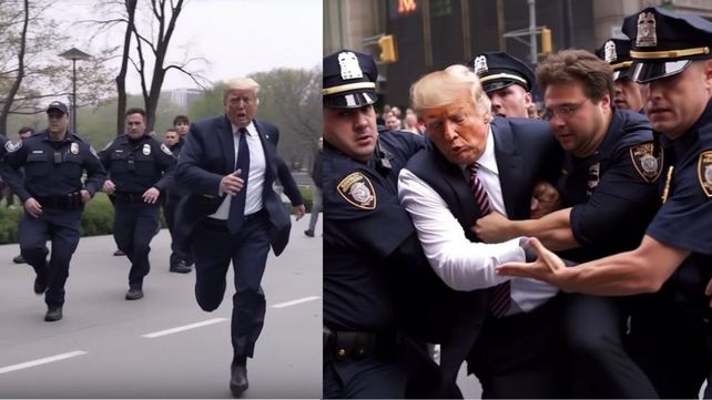 Fotos falsas de Trump creadas con IA inundaron las redes
