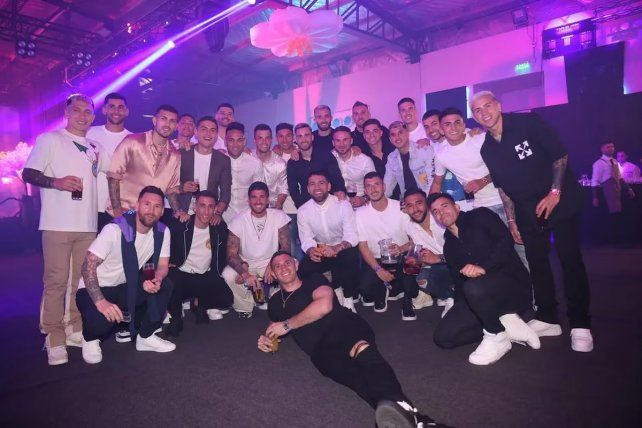 Los campeones del mundo celebraron con una fiesta privada en Ezeiza Los campeones del mundo celebraron con una fiesta privada en Ezeiza