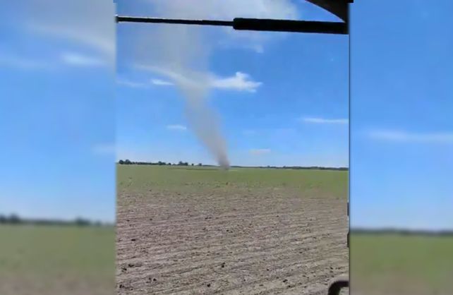 Imagen del Diablo de polvo en el norte de Santa Fe&nbsp;