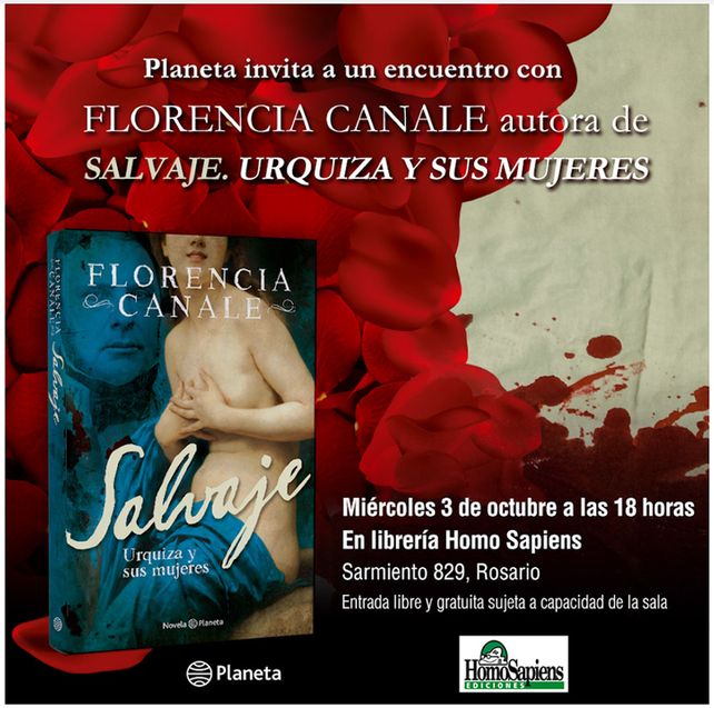Florencia Canale presenta su libro Salvaje Urquiza