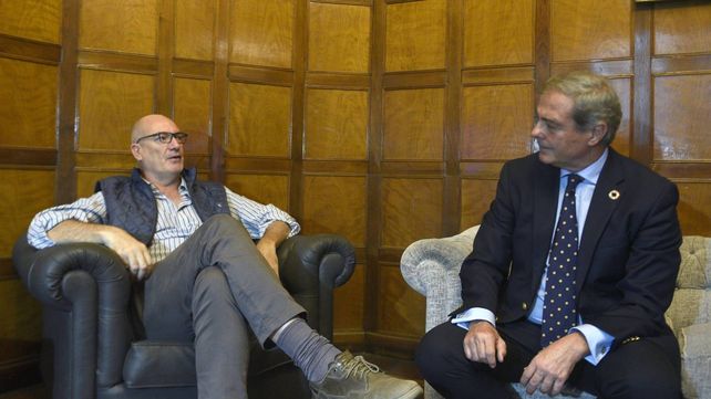 Carlos March junto a Diego Sueiras, presidente de FNGA