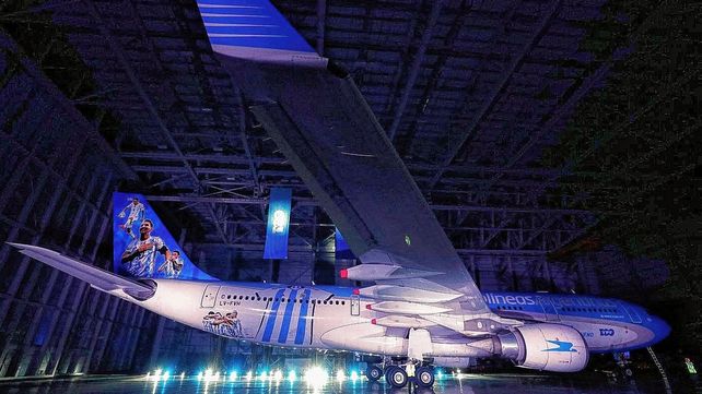 El avión fue presentado en Ezeiza.&nbsp;