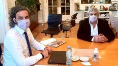 Santiago Cafiero y Sergio Romero, en una reunión en la Casa de Gobierno. Santiago Cafiero y Sergio Romero, en una reunión en la Casa de Gobierno.