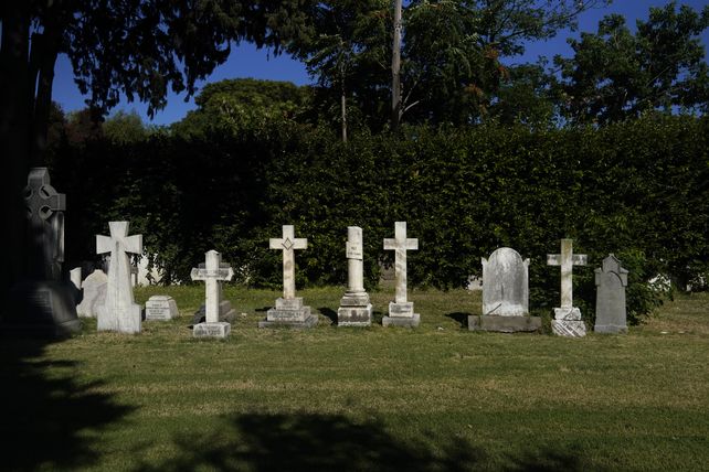 Tumbas en el cementerio de los Disidentes.