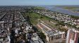 Vista aérea de los terrenos ubicados detrás de la Estación Belgrano.