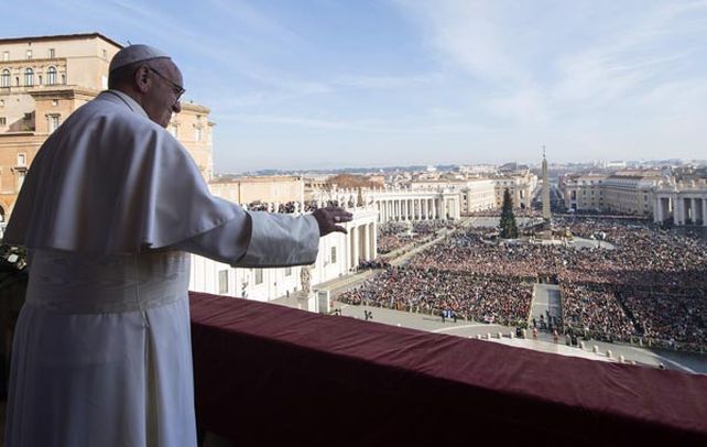 Aclamado. El Papa