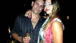 Otros tiempos. Luis Medina y la modelo Justina Pérez Castelli en la inauguración del luego clausurado Esperanto.