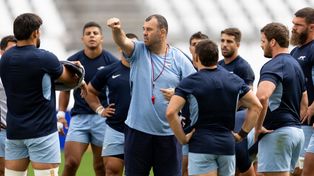 Michael Cheika, el DT australiano de Los Pumas, que hizo cambios para enfrentar a Gales.