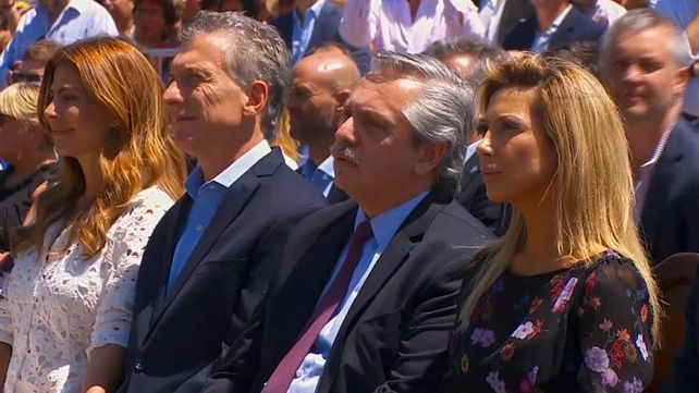Macri y Alberto Fernández, juntos en Luján por la unidad y la paz