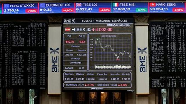 Las bolsas europeas se derrumban por el triunfo del Brexit