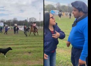 Se manifestaron en una jineteada y los atacaron a rebencazos