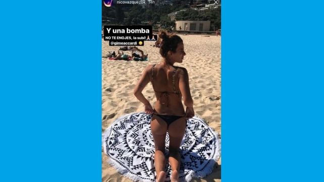Nico Vázquez publicó una foto hot de Gimena Accardi