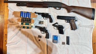 La Brigada Motorizada encontró armas de fuego de todo tipo.