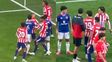 El caliente cruce de dos jugadores de la selección argentina en la Champions League