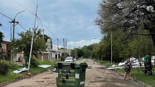 San Lorenzo fue una de las ciudades más castigadas por la tormenta.&nbsp;