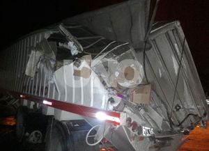 Milagro: choque violento de camiones cargados en la ruta 34