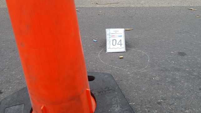 Los restos de las municiones disparadas esta mañana contra el Distrito Sudoeste. 