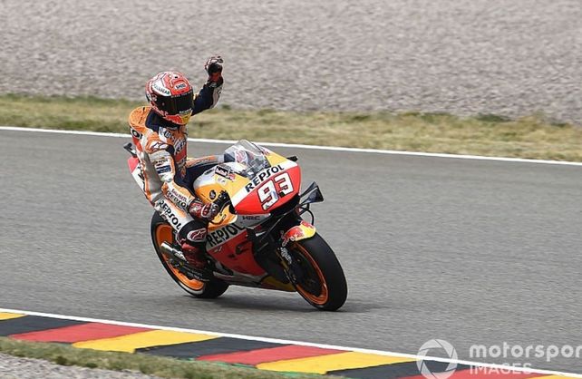 Marc Márquez ganó en Sachsenring y se cortó en la cima del Mundial de MotoGP