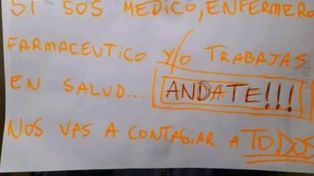 Amenazan a dos médicos santafesinos por coronavirus