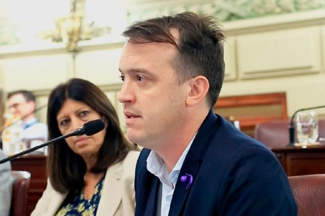 Joaquín Blanco, jefe de la bancada del PS, que también va por las enmiendas constitucionales.