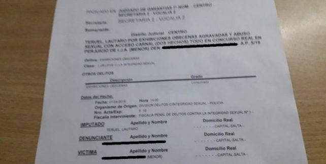 Detuvieron al hijo de Mario Teruel, integrante de los Nocheros acusado de abuso sexual a un menor